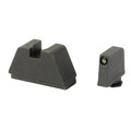 AmeriGlo 3XL tall tritium night sights for Glock MOS pistols with green tritium front and flat black serrated rear for optic co-witness.