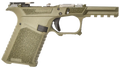 SCT Manufacturing Compact Polymer Frame with aggressive grip, OD Green finish, Picatinny rail, flared mag well. Compatible with Gen3 Glock 19, 23, 32, multi-caliber support. Buy at Terran Gear USA.