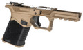 SCT 19 Overmold assembled frame in Flat Dark Earth/Black. Serialized, armorer built, Glock Gen 3 19/23/32 compatible. Made in USA.