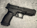 Sharps Bros Springfield Echelon Compact aluminum grip module with black anodized finish and textured panels.