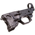 Sharps Bros Gen 2 The Jack black billet aluminum lower receiver featuring a detailed skull magwell design.
