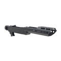 Sharps Bros Heatseeker chassis for Ruger 10/22, matte black aluminum with 9-inch M-LOK handguard and AR buffer interface.