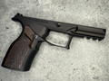 Enhance your GX4 Carry with this 7075 aluminum grip module. Features a black anodized finish and wenge wood panels. Upgrade today for premium custom feel.