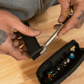 Fix It Sticks Magazine Base Plate Removal Tool for Glock® simplifies factory magazine disassembly and works with standard 1/4-inch drivers and T-Way Wrenches.