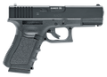 Umarex Glock 19 Gen3 CO2 .177 BB air pistol with metal slide, 16+1 capacity, fixed sights, and authentic Glock styling for training and plinking.