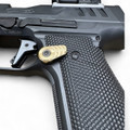 ZR Tactical Solutions Walther PDP Extended Mag Release with 6061 aluminum button and adjustable angle. Fits PDP, PPQ, Q4 and Q5 models.