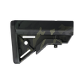 Shop the B5 Systems Bravo Stock in MultiCam Black for MIL-SPEC carbine buffer tubes. Features ergonomic SOPMOD cheek weld, anti-rotation QD mount, and lightweight 9.3 oz design.
