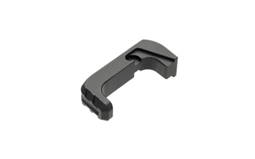 Image of Tyrant CNC Extended Mag Release for Glock 43X - Black with Tyrant CNC Extended Mag Release
  Matte Finish, Black, Fits Glock 43X/48 TD-43X-48E-BLK., ideal for various uses.