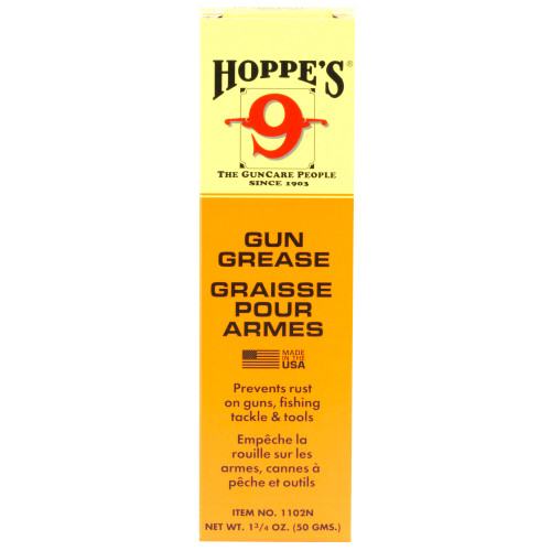 Hoppe's No. 9 Grease 1.75oz Gun Grease for firearm protection and lubrication. Hoppe's No. 9 Grease 1.75oz Gun Grease for firearm protection and lubrication.