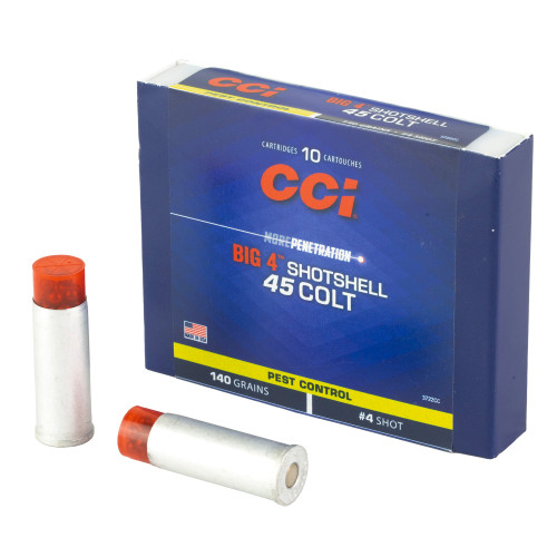 CCI Shotshell 45LC Shotshell #4 for pest control, 10 rounds.
