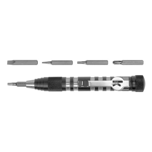 Kershaw TX-Tool for knife maintenance, featuring five essential bits and magnetic driver. Kershaw TX-Tool for knife maintenance, featuring five essential bits and magnetic driver.