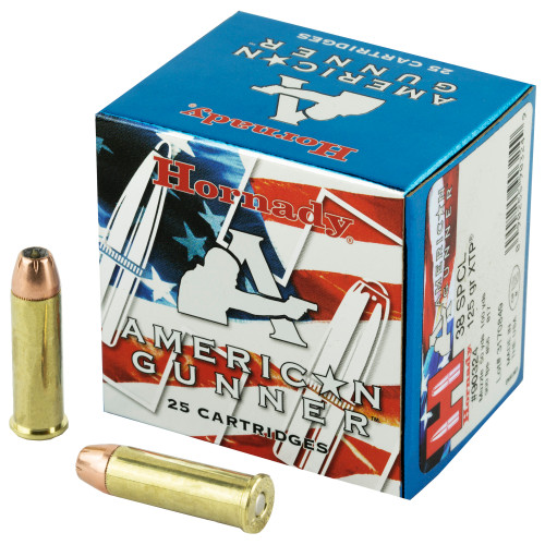 Hornady American Gunner 38 Special 125gr XTP ammunition box