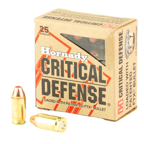 Hornady Critical Defense 9MM Makarov 95gr FTX ammunition box