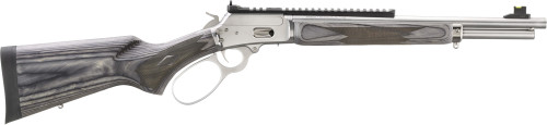 Compact & durable 1894 CSBL lever-action rifle in .357 Magnum — 16.1” stainless barrel, 8+1 capacity, XS ghost-ring lever-rail sight, laminated stock, deluxe recoil pad and scope base included. Ideal for hunting and fast-handling field use.