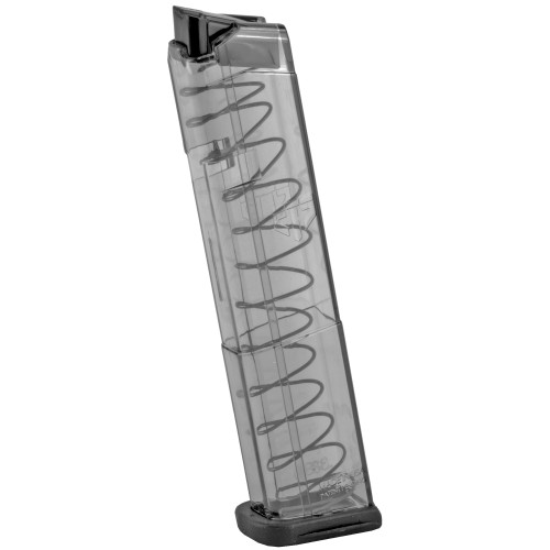 ETS 21RD Clear 9mm magazine for SIG P320, translucent body for ammo count.
