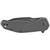 Kershaw Gravel folder with black stonewash finish and frame lock. Kershaw Gravel folder with black stonewash finish and frame lock.