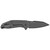 Kershaw Gravel folder with black stonewash finish and frame lock. Kershaw Gravel folder with black stonewash finish and frame lock.