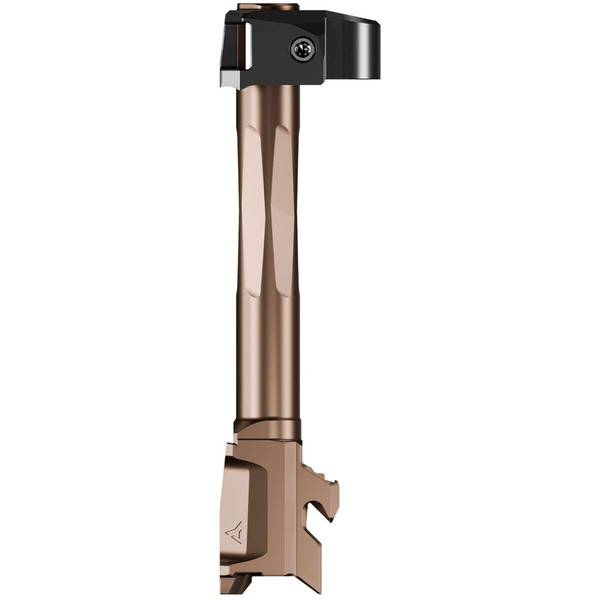 Radian Weapons RAMJET, Barrel with AFTERBURNER Compensator, 9MM, Radianite Finish, Bronze, INTRA-LOK Mounting System, Fits GLOCK 48 R0845