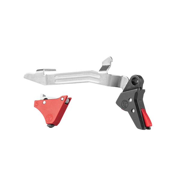 Upgrade your Glock Gen 5 with the Timney Alpha Competition Trigger featuring a crisp 3 lb pull, NP3 coated components, and enhanced shooting performance for competition and range use.
