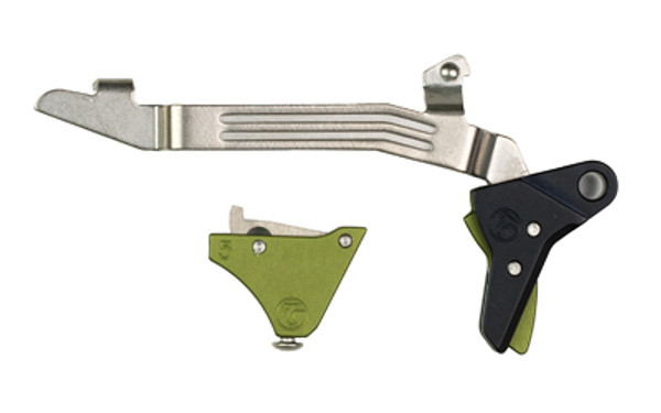 Image of Timney ALPHA Trigger For Glock Gen 5 Green with Timney Triggers Alpha Competition Trigger
  Anodized Finish, Green, Fits Gen 5 - G17, G19, G34 ALPHA GLOCK 5 - GREEN., ideal for various uses.