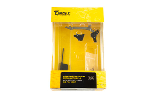 Image of Timney ALPHA Pivot Fits Glock G3-4 Triggers with Timney Triggers Alpha Competition
  Pivot Trigger, 3LB Pull Weight, Fits GLOCK Generation 3/4, NP3 Coated, Black ALPHAGLOCKPIVOT3-4., ideal for various uses.