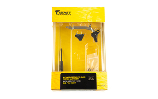 Image of Timney ALPHA PIVOT For Glock G5 Triggers with Timney Triggers Alpha Competition
  Pivot Trigger, 3LB Pull Weight, Fits GLOCK Genertion 5, NP3 Coated, Black Alpha Glock Pivot 5 Black., ideal for various uses.
