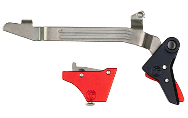 Image of Timney ALPHA For Glock G3-4 Large Red with Timney Triggers Alpha Competition Trigger
  Anodized Finish, Red, Fits Large Frame Gen 3 & Gen 4 - G20, G21, G29, G30, G40, G41 ALPHA GLOCK 3-4-LARGE-RED., ideal for various uses.