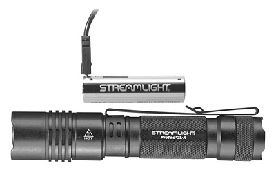 Image of Streamlight ProTac 2L-X USB BLK with Streamlight ProTac 2L-X USB
  Flashlight, 500 Lumens, w/ USB Battery, Black Finish 88083., ideal for various uses.