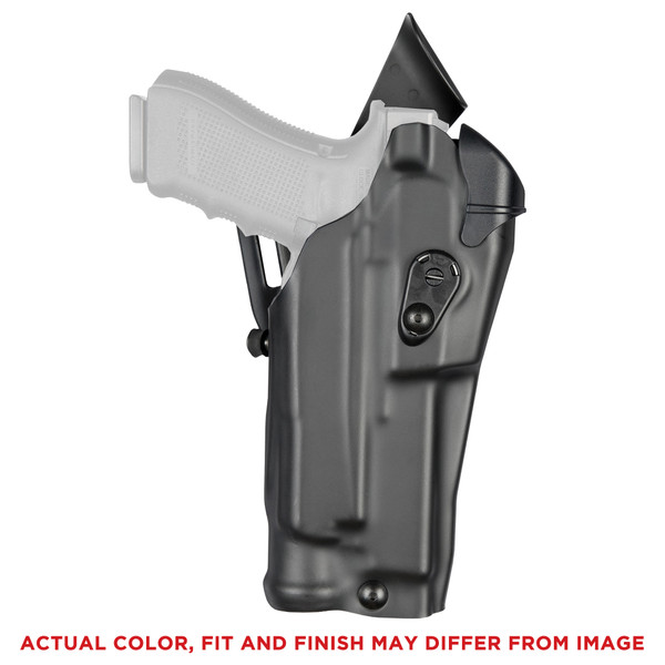 Safariland Model 6390RDS ALS Mid-Ride Level I Holster for Glock 17 w/Light, Black, RH.
