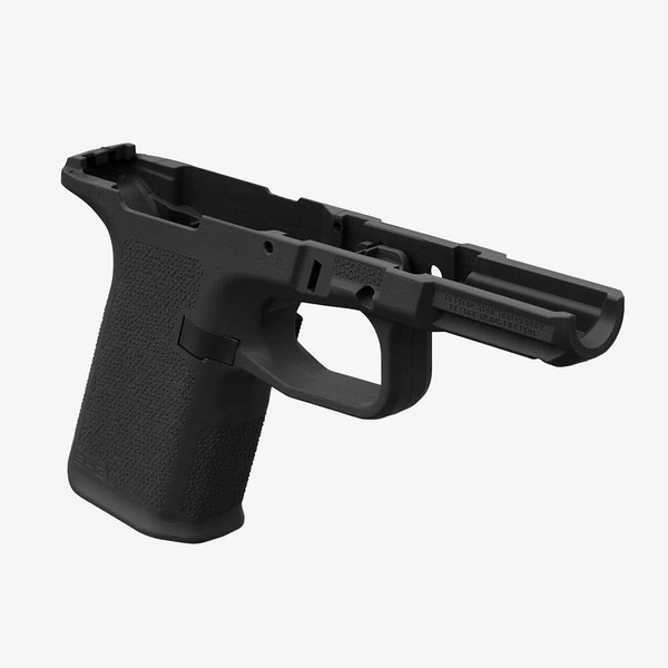 Discover the Magpul EHG RG9 Enhanced Grip for Ruger RXM Compact in Black. Lightweight polymer design with TSP texture, flared magwell, undercut trigger guard, and universal rail for superior control and concealed carry performance.