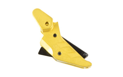 Image of Tyrant CNC P365 Intellifire Trigger - Gold/Black with Tyrant CNC Intellifire Trigger
  Shoe Only, Matte Finish, Gold Body with Black Safety Blade, Fits Sig Sauer P365 TD-P365-TRIG-Gold-Black., ideal for various uses.