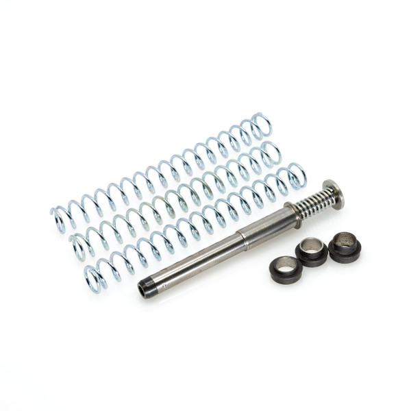 DPM MRS for GLOCK 40 Gen4 (10mm, 6”) adjustable captured recoil reduction system with 9 user settings (3 springs × 3 washers). Reduce felt recoil, protect slide/frame, improve follow-up shots. Lifetime warranty.