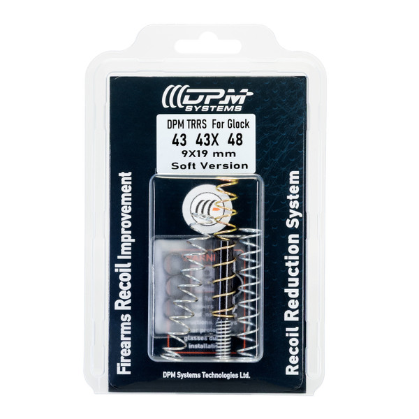 Soft recoil system for Glock 43, 43X, and 48. Ideal for suppressors, comps & low-power ammo. Includes 3 springs, 1 rod, washers & lifetime warranty.