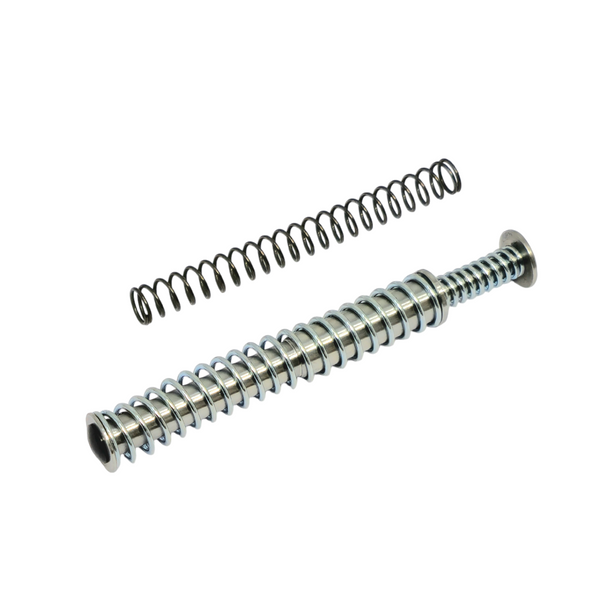 DPM Soft Version Recoil Reduction System for Glock 17–35 Gen 1–3. Ideal for ported barrels & low-power ammo. Reduce recoil, improve accuracy & protect your frame.