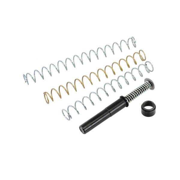 Upgrade your SIG P320 M18 California or P320 X Carry Spectre with the DPM Mechanical Recoil Reduction System. Improve recoil control, accuracy, cycling reliability, and slide protection with this multi spring guide rod upgrade.