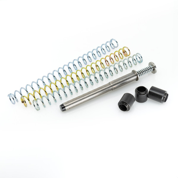 Optimize your SIG Sauer P320 X Full Size, AXG Pro, or X-VTAC with the DPM Mechanical Recoil Reduction System. Features 9 adjustable recoil settings, improved accuracy, reduced recoil, and enhanced reliability.