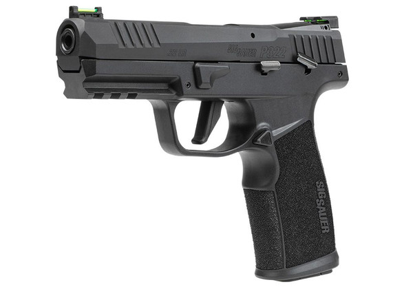 Shop the SIG Sauer P322 California Compliant pistol at Terran Gear USA. Optic-ready, modular triggers, fiber optics, and CA-legal features make this .22LR a top choice for training and plinking.