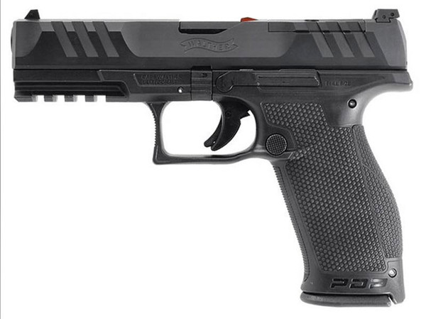 Walther PDP Full-Size 4.5" 9mm – California Compliant Model with 10-round mag, optics-ready slide, PDT trigger, and DOJ approval. Built for performance, now available for CA residents.