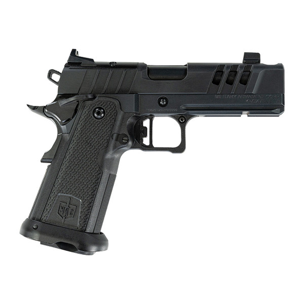 The MAC 9 DS Comp is a modern, double-stack 9mm pistol engineered to meet the demands of duty, defense, and high-performance shooting. This refined handgun blends the time-tested ergonomics of the 1911 with cutting-edge innovation, delivering a feature-rich platform for serious shooters.