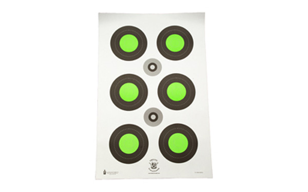 Image of ACTION TARGET TRIDENT BULLSEYE GREEN 100PK with SKU: ACTTCT-MK3-MOD2-100
  At Action Target, they provide industry-leading shooting range equipment and solutions designed to enhance your training experience and improve your shooting skills. Th...