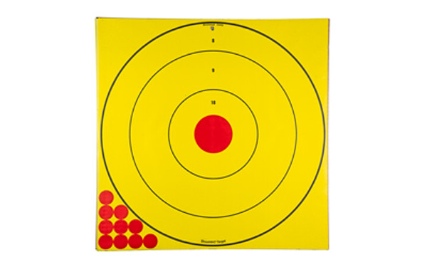  Birchwood Casey SHT-N-C LONG RANGE BULLSEYE TGT  BCLRBET5PK
  Birchwood Casey BC-LRBET-5PK Long Range Bullseye Black w/Yellow Target & Red Acc - This target has easily visible black splatter for long range shooting. The adhesive backing makes it ...
