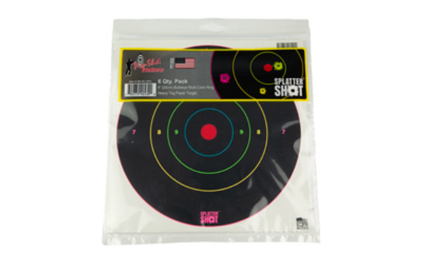 Image of PRO-SHOT 8" MULTI CLR BULLSEYE 6PK with SKU: PRO8B-MC-6PK
  Pro-Shot is a true family business with 4 generations working in the business! American Made with Family, Honor, and Pride in each and every one of their products. Their goal is to no...