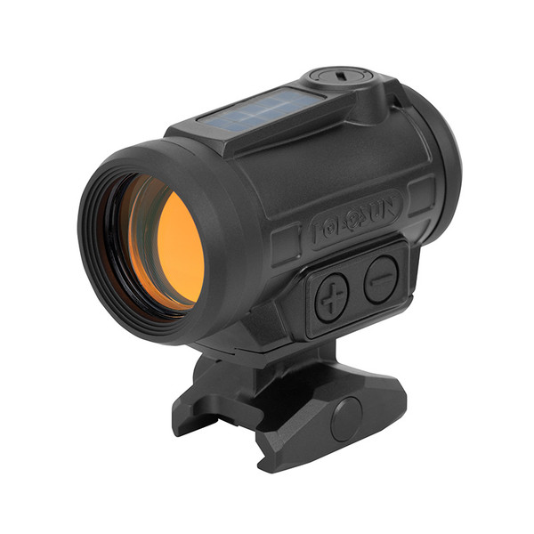 ARO-EVO SPR Red by Terran Gear – Advanced Rifle Optic with BDC & ranging reticle, Solar Failsafe™, Shake Awake™, and 50,000-hour battery life. Tactical, durable, and NV-compatible.