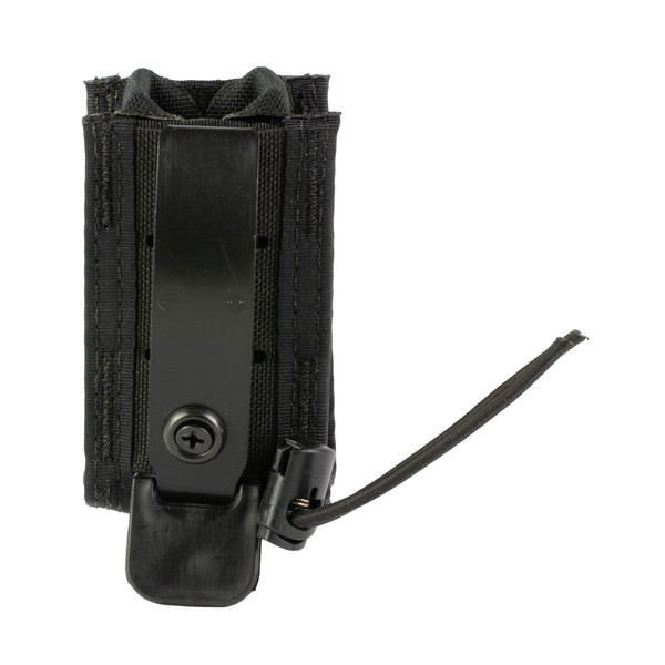 Image of High Speed Gear Duty TACO, Pouch, Fits (1) OC Spray, Nylon Construction, Black 41OC00BK with SKU: HSGI41OC00BK
  The Duty OC Spray TACO is sized to fit a MK3 OC can or similar sized object. Flex side brackets wrap around the OC can and allow t...