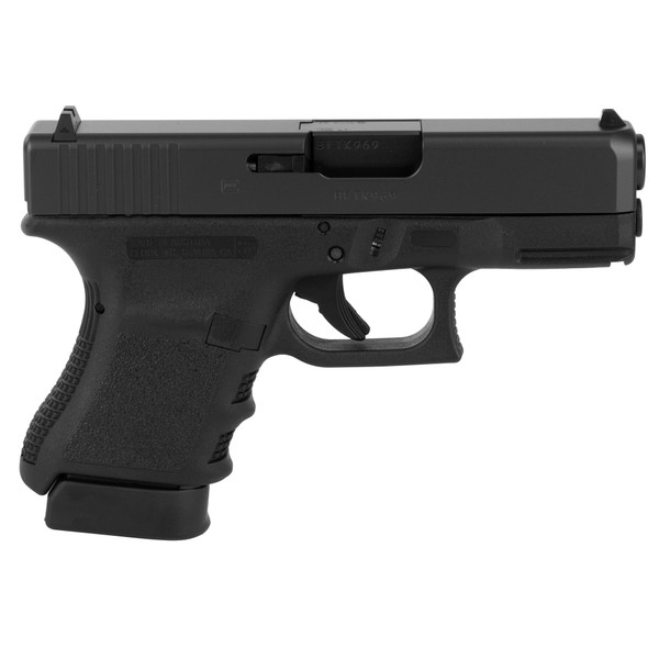 Image of GLOCK 30SF Gen 3, Striker Fired, Semi-automatic, Polymer Frame Pistol, Sub-Compact, 45 ACP, 3.78" Barrel, Matte Finish, Black, Fixed Sights, 10 Rounds, 2 Magazines PF3050201 with SKU: GLPF3050201
  The GLOCK 30 SF in 45 Auto caliber has a shor...