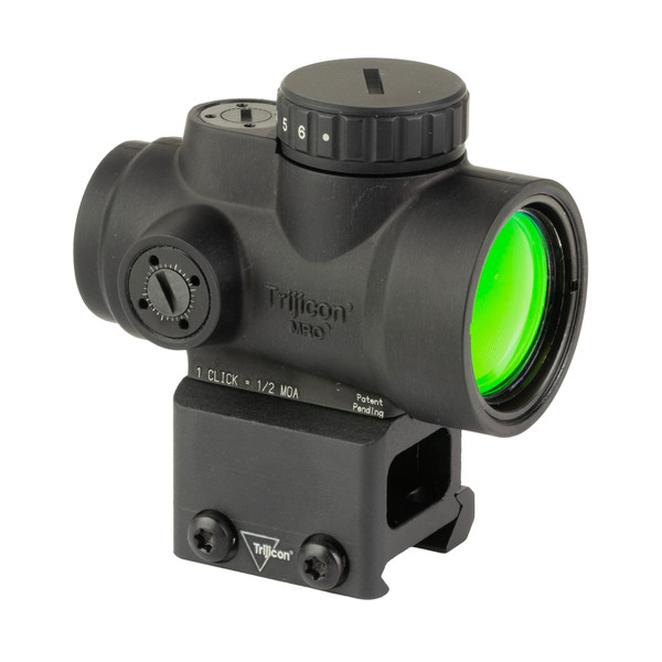 Image of Trijicon MRO SD 2MOA Red Dot - includes Low 1/3 Mount - in Black with SKU: TR2200303
 Unlock superior speed and situational awareness with the Trijicon MRO (Miniature Rifle Optic) SD. This sealed reflex sight is engineered for rapid target acq...