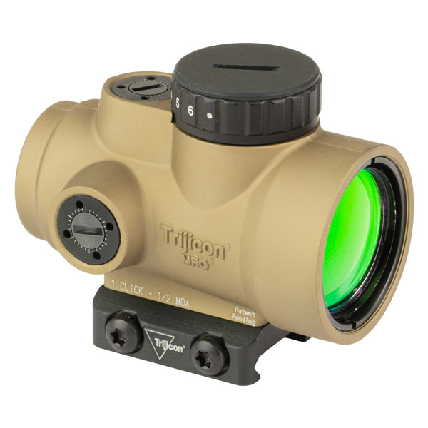 Image of Trijicon MRO SD 2MOA Red Dot - includes Low Mount - in Coyote Brown with SKU: TR2200326
  Discover unparalleled speed and precision with the Trijicon MRO (Miniature Rifle Optic) SD. This robust, sealed reflex sight is engineered for rapid targ...