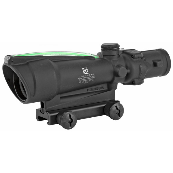 Image of Trijicon ACOG 3.5X35mm Riflescope with Dual Illuminated, Green Chevron BAC .223 Flattop Reticle, With TA51 Mount TA11F-G with SKU: TRTA11F-G
  Elevate your shooting experience with the Trijicon ACOG (Advanced Combat Optical Gunsight). This com...
