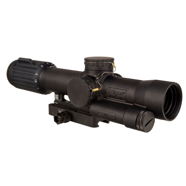 Image of Trijicon VCOG 1-8x28mm First Focal Plane (FFP), Illuminated MRAD Red Crosshair/Dot, Inlcudes Q-LOC Mount, Matte Finish, Black with SKU: TRVC18-C-2400014
  Trijicon VCOG 1-8x28 Variable Combat Optical Gunsight
  Experience unparalleled precisio...