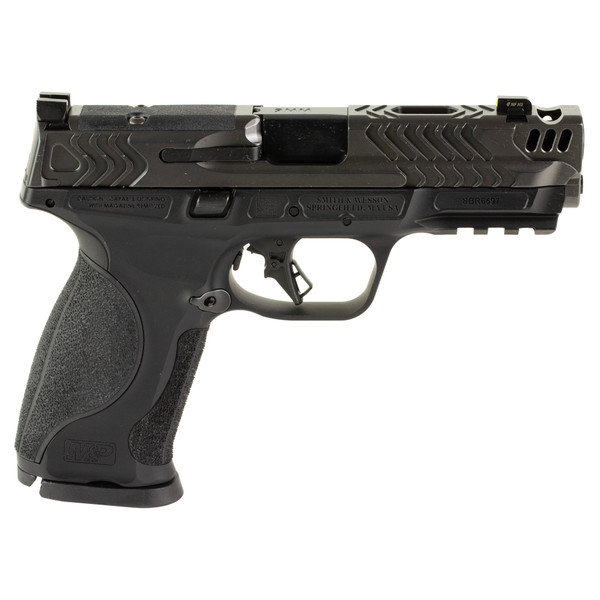 Image of S&W Performance Center M&P M2.0 Full Size Aluminum Framed Pistol 9MM 4.22" Ported Barrel Optics Ready No Safety - in Black with SKU: SW13987
  Experience unparalleled shooting performance with the new Performance Center M&P9 M2.0 Metal Carry C...